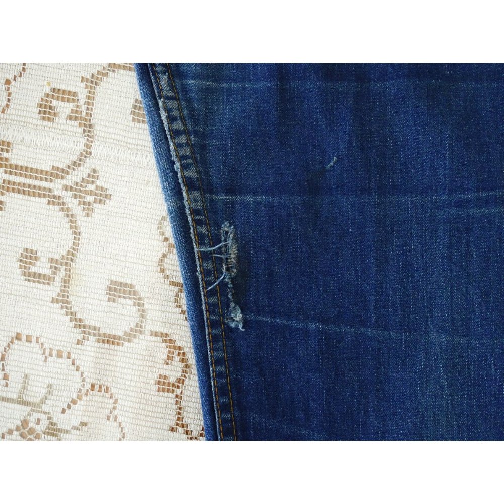 Vtg 70s Levi's Orange Tab Blue High Waist Straight Wide Leg Jeans 29 30 8 10 - Picture 8 of 10